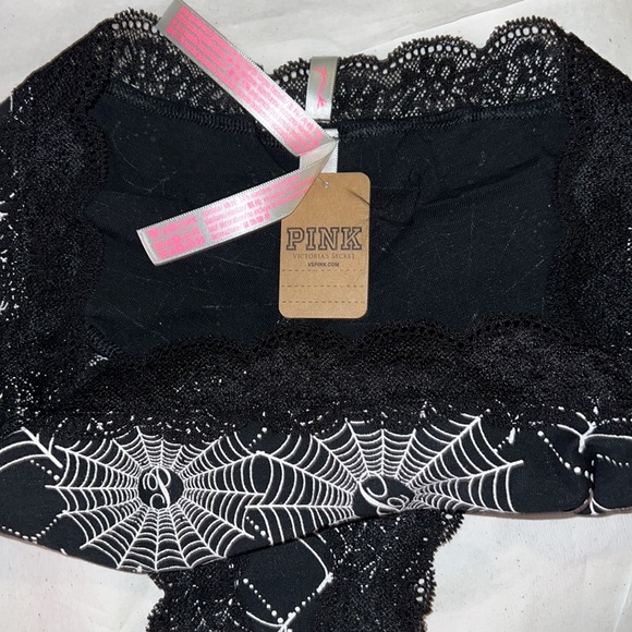 (L) Victoria’s Secret PINK PINK EVERYDAY LACE-TRIM CHEEKSTER PANTY - Picture 9 of 13